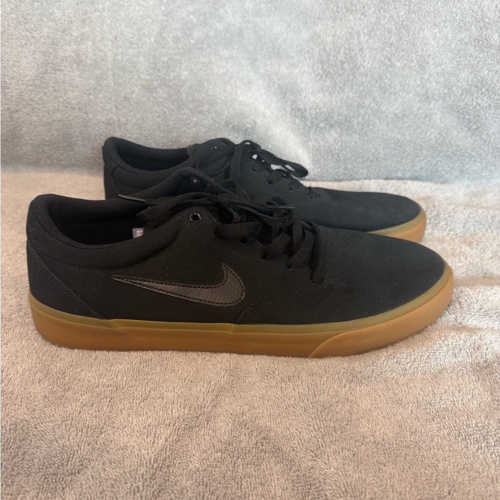 Nike SB Charge Shoes Black Canvas Gum Mens Size 14 Sneakers CD6279 004